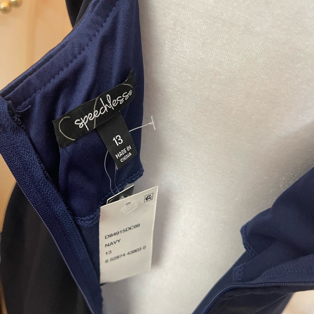 Speechless Deep Navy Cocktail Dress - Picture 5 of 5